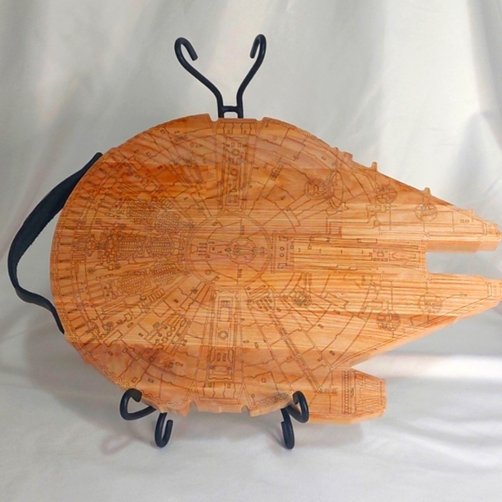 Star Wars Millennium Falcon Butcher Block Cutting Board